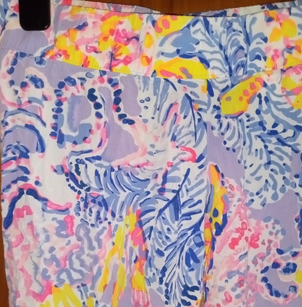 Lily Pulitzer Summer Floral Flared Pants Size S - Picture 2 of 6